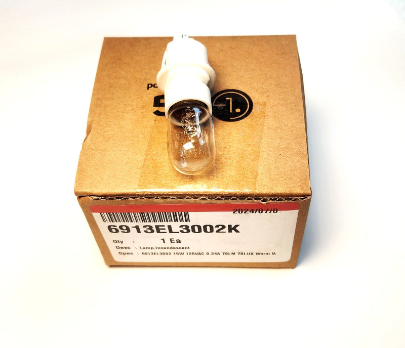 OEM LG Dryer Bulb 6913EL3002K For LG Dryers