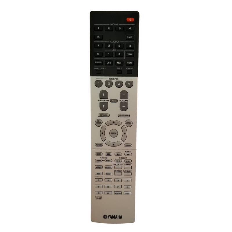 Yamaha OEM Remote Control ZQ695100, RAV553 for Yamaha Audio Receivers